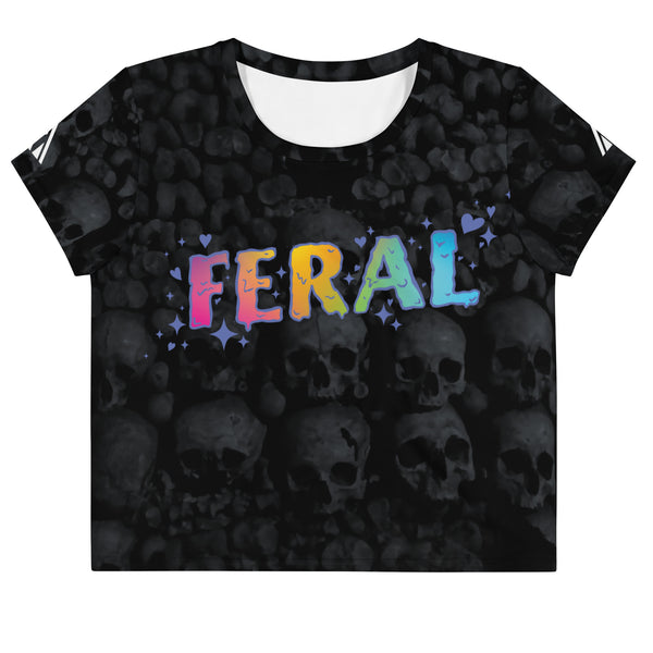 Feral All-Over Print Crop Tee