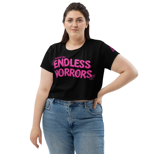 Endless Horrors All-Over Print Crop Tee