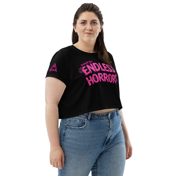 Endless Horrors All-Over Print Crop Tee