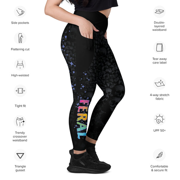 Feral Crossover leggings with pockets
