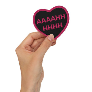Screaming Heart Embroidered patches