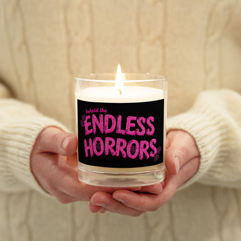 Endless Horrors Glass jar soy wax candle