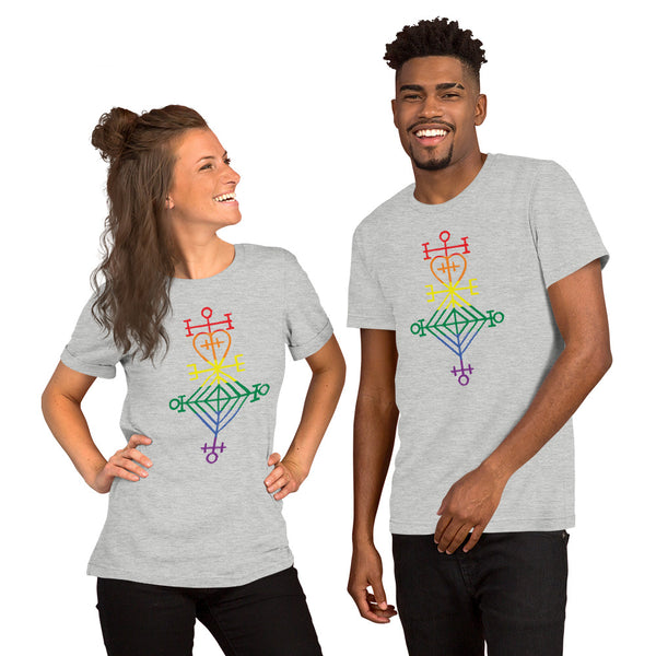 Ástarstafur Gay Pride Unisex T-Shirt